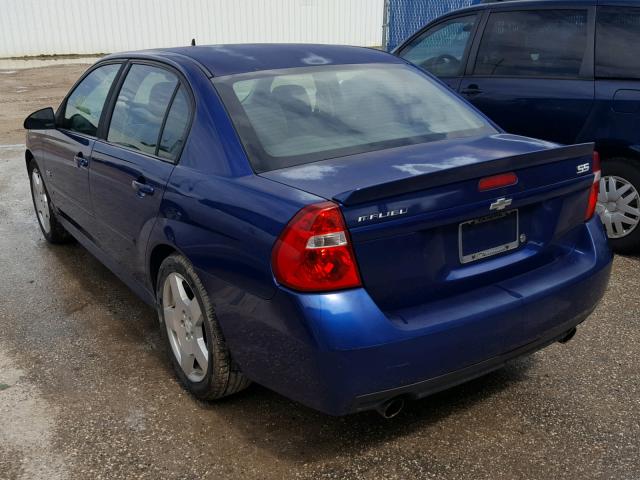 1G1ZW53156F189508 - 2006 CHEVROLET MALIBU SS BLUE photo 3