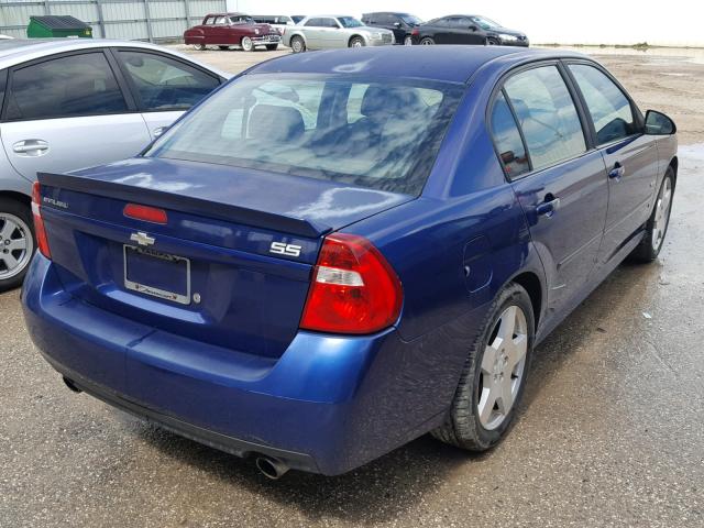 1G1ZW53156F189508 - 2006 CHEVROLET MALIBU SS BLUE photo 4