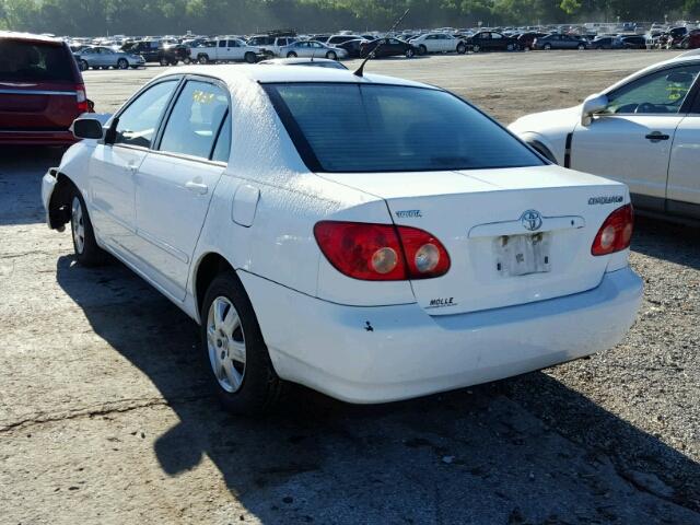 1NXBR32E18Z051659 - 2008 TOYOTA COROLLA CE WHITE photo 3