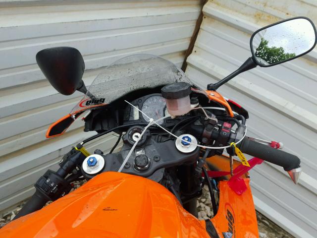 JH2PC40017M003349 - 2007 HONDA CBR600 RR ORANGE photo 9