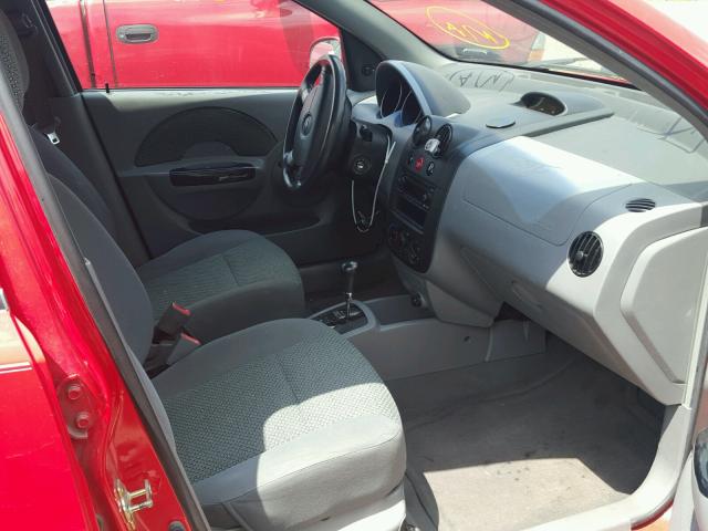 KL1TJ62614B147069 - 2004 CHEVROLET AVEO LS 红色 照片 5