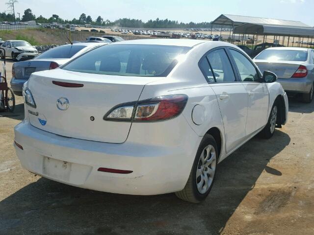 JM1BL1TF3D1726893 - 2013 MAZDA 3 I WHITE photo 4