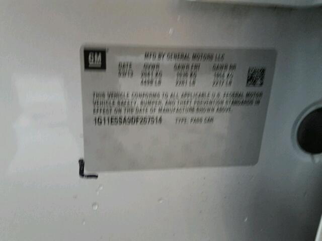 1G11E5SA9DF267514 - 2013 CHEVROLET MALIBU SILVER photo 10
