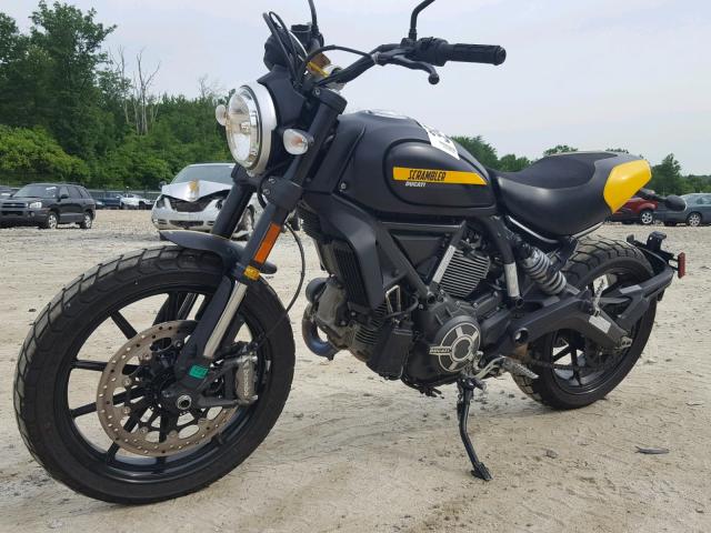 ML015ANM6GT008796 - 2016 DUCATI SCRAMBLER BLACK photo 2