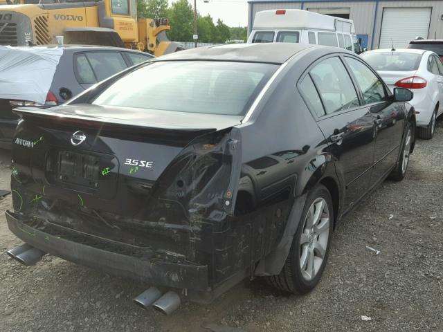 1N4BA41E67C800906 - 2007 NISSAN MAXIMA SE BLACK photo 4