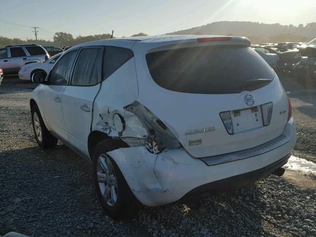 JN8AZ08W46W514978 - 2006 NISSAN MURANO WHITE photo 3