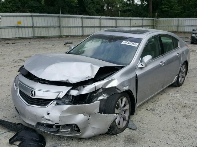 19UUA8F52EA002397 - 2014 ACURA TL TECH SILVER photo 2