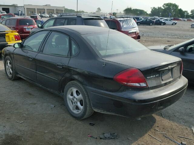 1FAFP53U24A146195 - 2004 FORD TAURUS BLACK photo 3