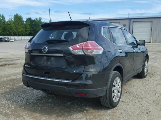 KNMAT2MV6FP536660 - 2015 NISSAN ROGUE BLACK photo 4