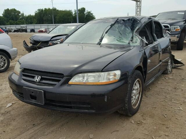 1HGCG16582A076419 - 2002 HONDA ACCORD EX BLACK photo 2