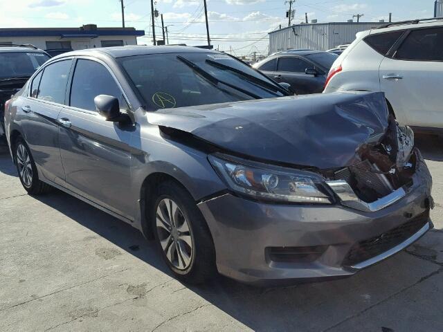 1HGCR2F31EA294964 - 2014 HONDA ACCORD LX GRAY photo 1