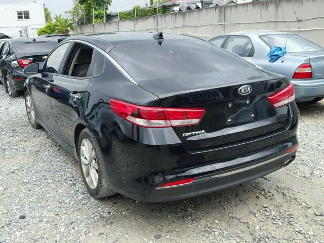 5XXGT4L33GG003244 - 2016 KIA OPTIMA LX BLACK photo 3