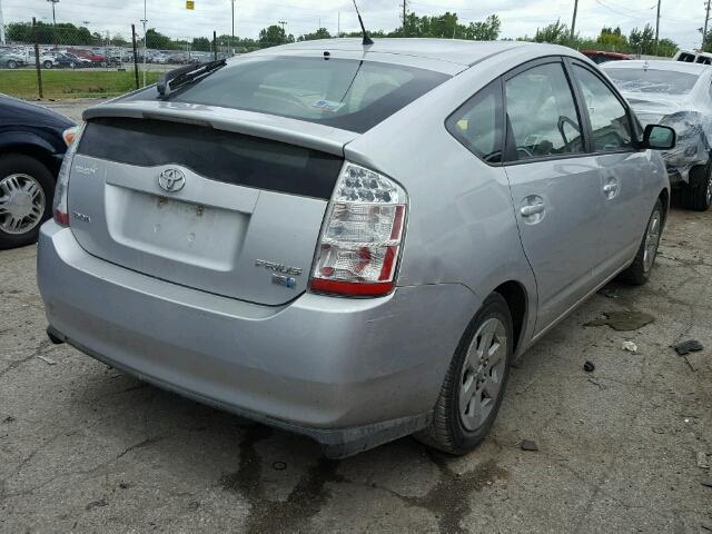 JTDKB20U573205680 - 2007 TOYOTA PRIUS SILVER photo 4