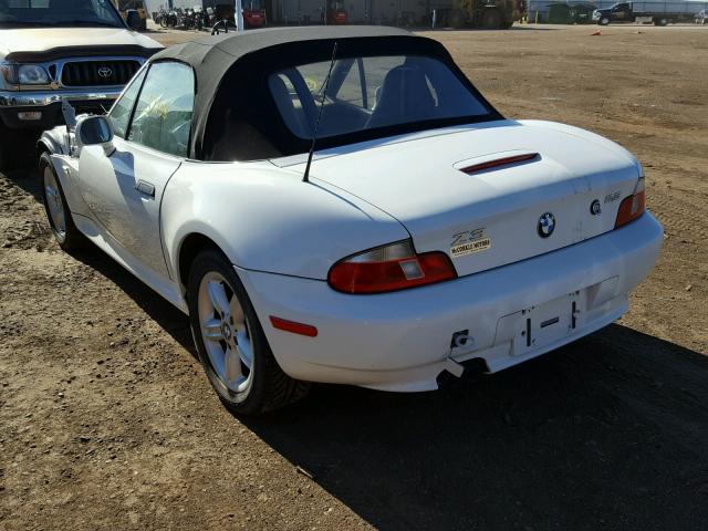 WBACH9340YLG18096 - 2000 BMW Z3 2.3 WHITE photo 3