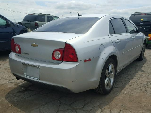 1G1ZC5EB0A4145368 - 2010 CHEVROLET MALIBU 1LT SILVER photo 4