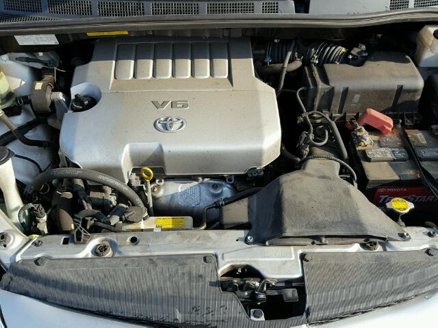 5TDYK4CC9AS316392 - 2010 TOYOTA SIENNA XLE SILVER photo 7