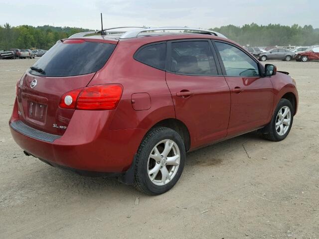 JN8AS58V89W183111 - 2009 NISSAN ROGUE S RED photo 4