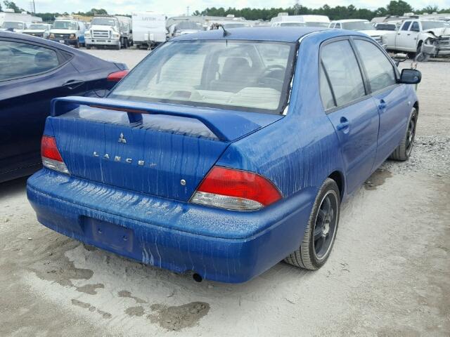 JA3AJ26E82U024914 - 2002 MITSUBISHI LANCER ES BLUE photo 4