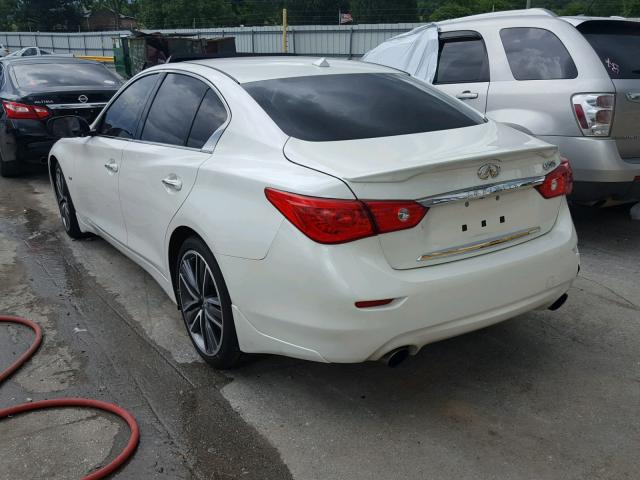 JN1EV7AP3GM301766 - 2016 INFINITI Q50 PREMIU WHITE photo 3