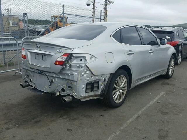 JN1BY1AR2CM392435 - 2012 INFINITI M37 SILVER photo 4