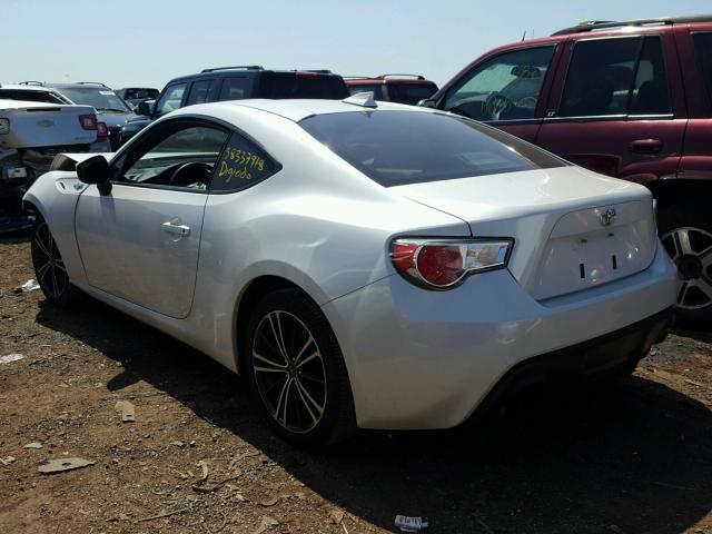 JF1ZNAA11D2706593 - 2013 TOYOTA SCION FR-S WHITE photo 3