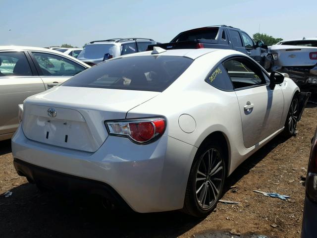 JF1ZNAA11D2706593 - 2013 TOYOTA SCION FR-S WHITE photo 4