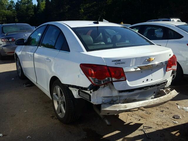 1G1PE5SB0D7120835 - 2013 CHEVROLET CRUZE LT WHITE photo 3