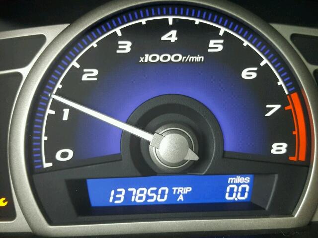 2HGFA15989H504021 - 2009 HONDA CIVIC EXL ნაცრისფერი ფოტო 8