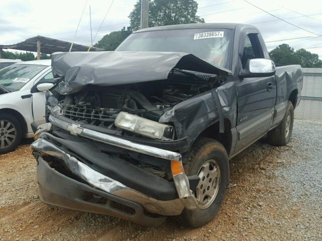 1GCEK14V2XZ141217 - 1999 CHEVROLET SILVERADO GRAY photo 2