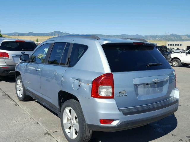 1C4NJDBB0DD196514 - 2013 JEEP COMPASS SP BLUE photo 3