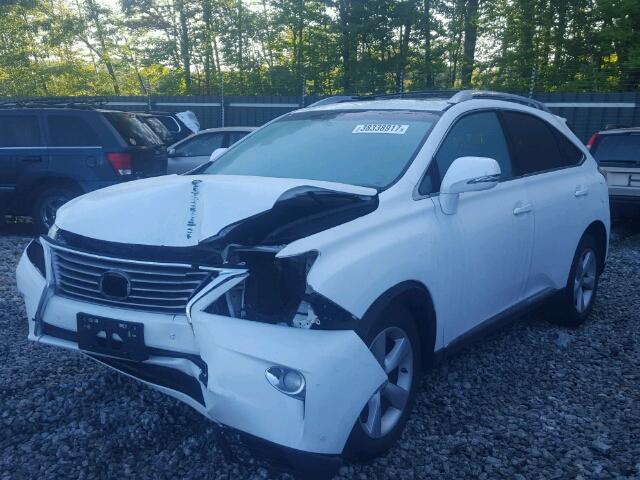 2T2BK1BAXDC223863 - 2013 LEXUS RX WHITE photo 2