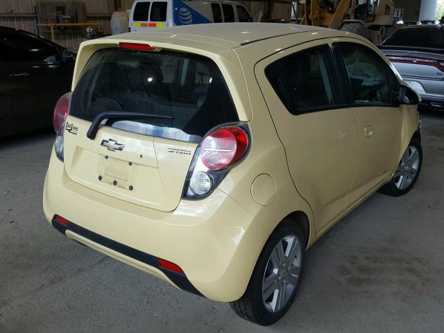 KL8CB6S92DC620223 - 2013 CHEVROLET SPARK LS YELLOW photo 4