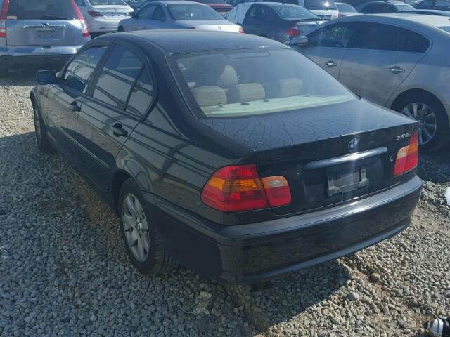 WBAET37463NJ36094 - 2003 BMW 325 BLACK photo 3