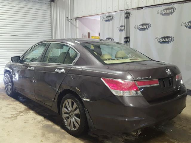 1HGCP3F85CA026729 - 2012 HONDA ACCORD EXL GRAY photo 3