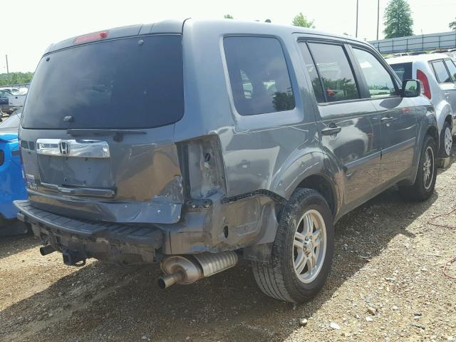 5FNYF38299B008220 - 2009 HONDA PILOT LX BLUE photo 4