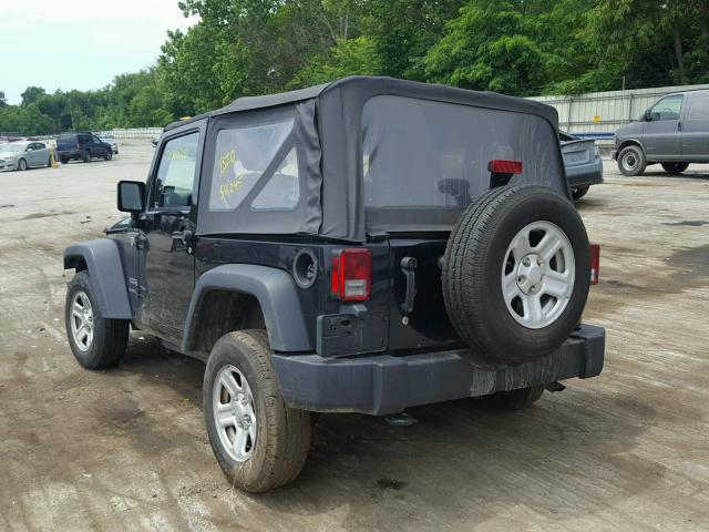 1C4AJWAG8FL510684 - 2015 JEEP WRANGLER S შავი ფოტო 3