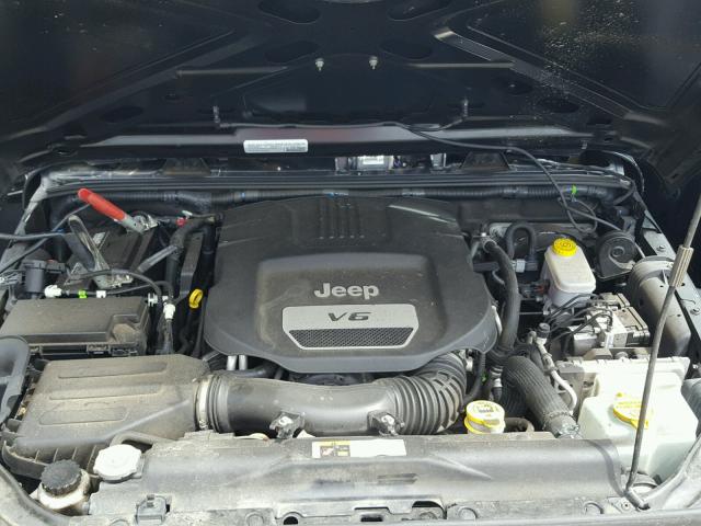 1C4AJWAG8FL510684 - 2015 JEEP WRANGLER S შავი ფოტო 7