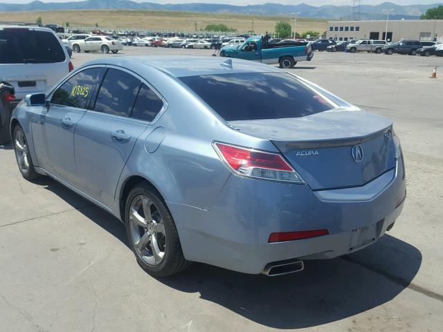 19UUA8F51AA026801 - 2010 ACURA TL BLUE photo 3