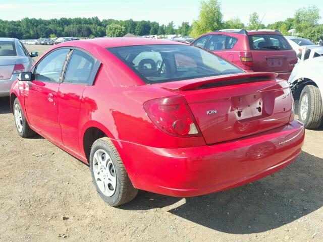 1G8AN12F45Z111144 - 2005 SATURN ION LEVEL RED photo 3