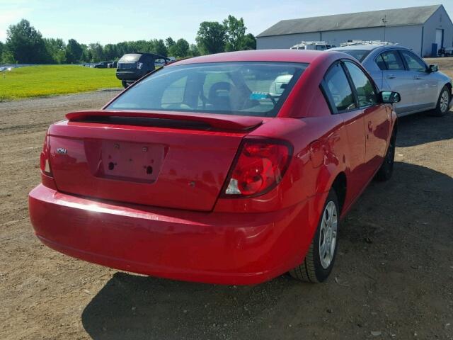 1G8AN12F45Z111144 - 2005 SATURN ION LEVEL RED photo 4