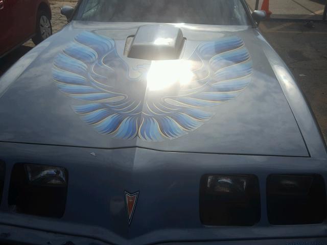 2W87U9N164943 - 1979 PONTIAC TRANS AM BLUE photo 7