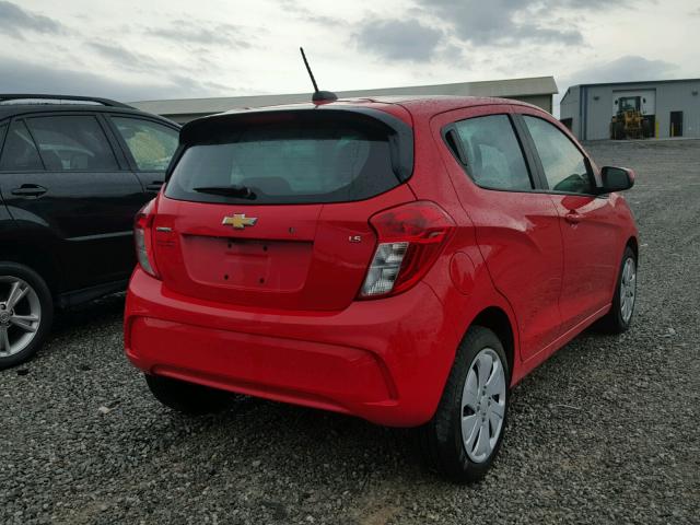 KL8CB6SA8GC635386 - 2016 CHEVROLET SPARK LS RED photo 4