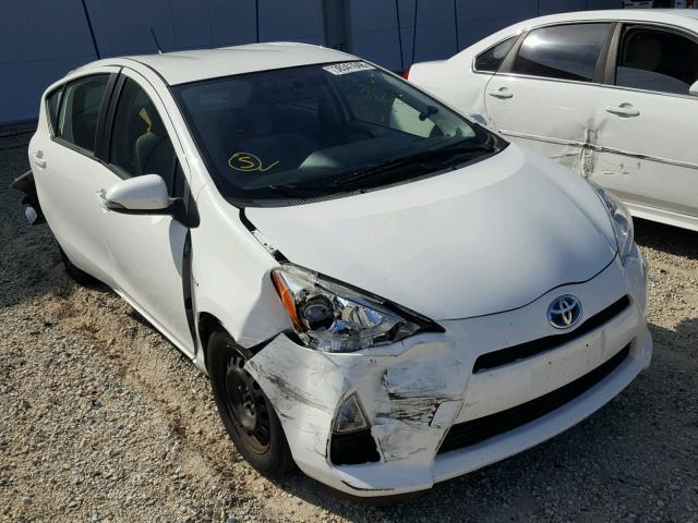 JTDKDTB31E1068394 - 2014 TOYOTA PRIUS C WHITE photo 1