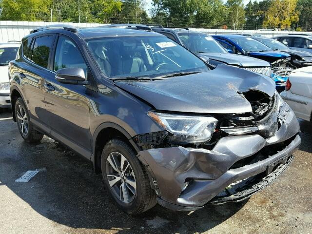 2T3WFREVXGW266374 - 2016 TOYOTA RAV4 XLE GRAY photo 1