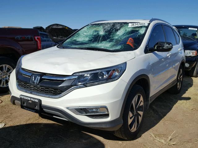 5J6RM4H98GL030081 - 2016 HONDA CR-V TOURI WHITE photo 2