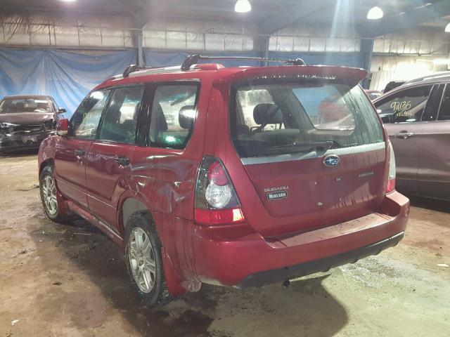 JF1SG66648H714252 - 2008 SUBARU FORESTER S 红色 照片 3