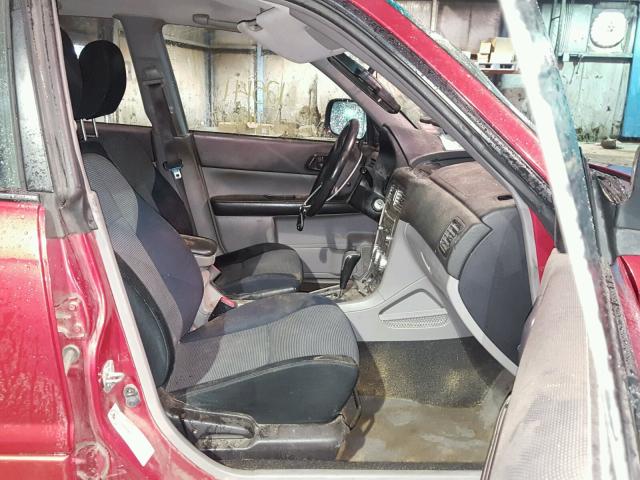 JF1SG66648H714252 - 2008 SUBARU FORESTER S 红色 照片 5