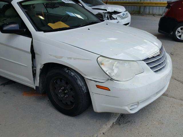 1C3LC45K58N675092 - 2008 CHRYSLER SEBRING WHITE photo 9