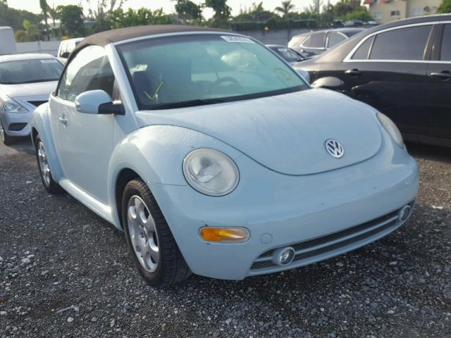 3VWCK21Y33M318362 - 2003 VOLKSWAGEN NEW BEETLE 蓝色 照片 1