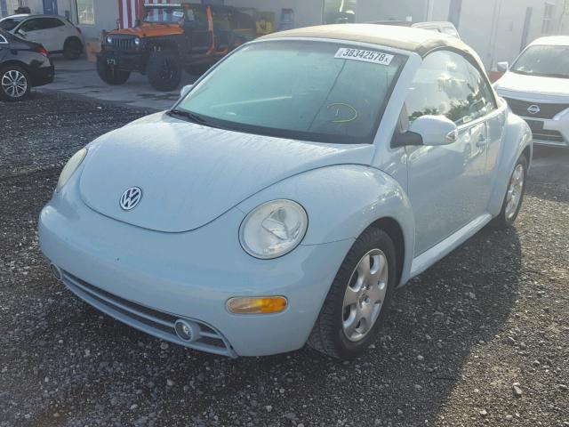 3VWCK21Y33M318362 - 2003 VOLKSWAGEN NEW BEETLE 蓝色 照片 2